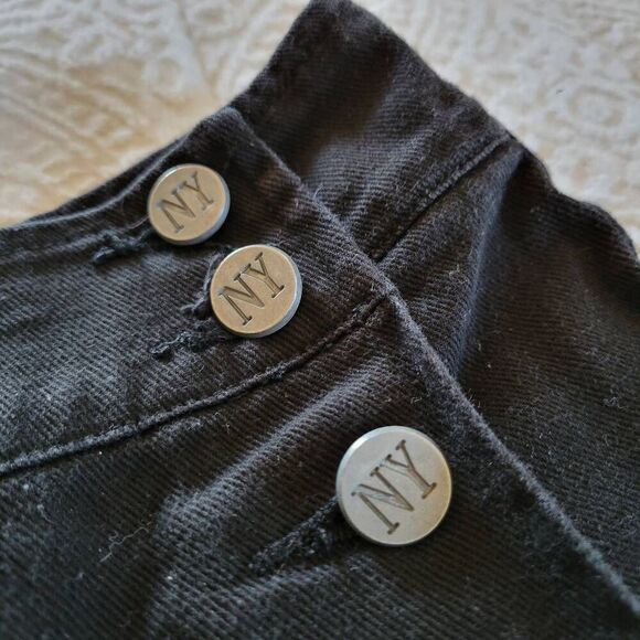 NY Jeans Black Cotton Skort Women’s Size 6 Y2K Shorts Wrap - Picture 3 of 8